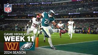 Washington Commanders vs Philadelphia Eagles Game Highlights  NFL 2024 Season Week 11 [upl. by Reyem]