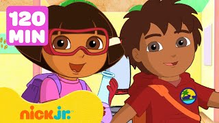 Dora the Explorer  Volta às Aulas  Episódios Completos 📚 2 Horas  Nick Jr em Português [upl. by Rollins]