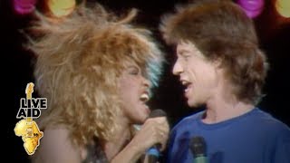 Mick Jagger  Tina Turner  State Of Shock  Its Only Rock n Roll Live Aid 1985 [upl. by Airemahs]