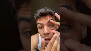 توكيب عدسة العين 😂😂😳 shortvideo shortsviral funny shorts short [upl. by Sheaff]