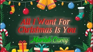 Mariah Carey  All I Want For Christmas Is You Lyrics [upl. by Odrarej]