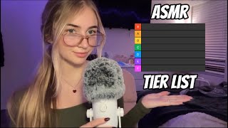 Ultimate ASMR Tier List mouth sounds hand sounds soft spoken popular triggers [upl. by Asaph988]