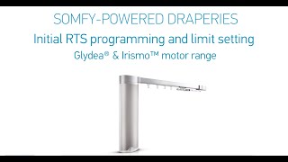 Somfypowered Curtains Initial Programming and Limit Setting [upl. by Sucram684]