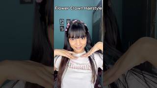 Hair band hairstyle hack🌸 easyhairstyle festivalhairstyle hair hairstyle shorts youtubeshorts [upl. by Anilas841]