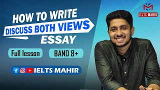 IELTS Writing Task 2 Discuss Both Views Essay কিভাবে লিখবেন  IELTS Mahir [upl. by Zerla]