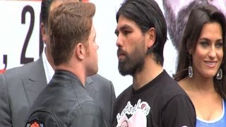 Canelo Alvarez vs Alfredo Angulo Full press conference highlight video HD [upl. by Lindahl]