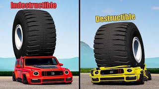 Indestructible vs Destructible Cars 2  Beamng drive [upl. by Sama]