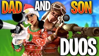 Dad And Son Duos In Fortnite Battle Royale Dad Playing Fortnite With His Son  FAMILY FRIENDLY [upl. by Cathleen]