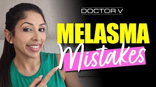 Melasma MISTAKES  Skin Of Colour  Brown Or Black Skin [upl. by Ltsyrk]