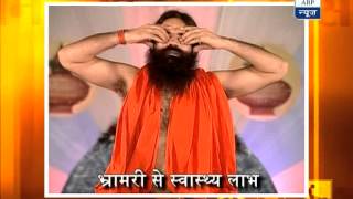 Baba Ramdevs Yog Yatra Pranayam to get cure from migraine pain [upl. by Kermy]