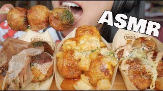 ASMR TAKOYAKI EATING SOUNDS  SASASMR [upl. by Dnaltiak]