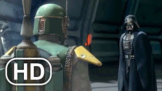 STAR WARS Boba Fett Meets Darth Vader On Kamino Scene 4K ULTRA HD [upl. by Aicad]