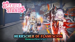 Sakura Stand HERRSCHER OF FLAMESCION Showase How to get [upl. by Annala]