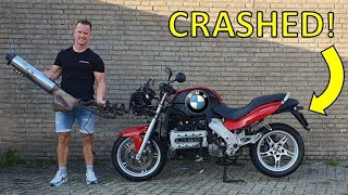 I BOUGHT A CRASHED BMW K1200RS TO REBUILT IT INTO A CUSTOM BIKE [upl. by Kcirdef354]