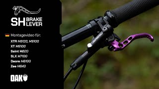 Montagevideo OAK SH Bremshebel passend für Shimano XTR XT Saint SLX Deore Zee [upl. by Ettinger]