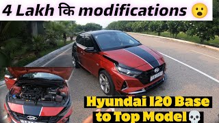 Hyundai I20 base to Top model with exhaust or heavy audio system 💀hyundaii20 [upl. by Aiello]