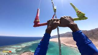 Kite surfer flies away 150m high [upl. by Melonie270]