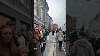 reactions of Norwegians shedding tears as they passed by a pro Palestinian protest in Oslo Norway [upl. by Briant313]