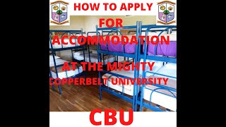 HOW TO APPLY FOR ACCOMMODATION AT CBU [upl. by Baal]