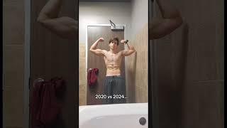 2020 vs 2024 bodybuilding fitness [upl. by Neibart]