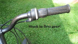 Bicycle Grip Shift Stuck Quick Fix without Replacing Cable [upl. by Padriac469]