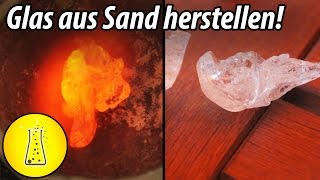 Glas aus Quarzsand herstellen [upl. by Amian]