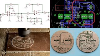 CNC Milling Double Sided PCBs Using Eagle FlatCam and GRBLCandle Step by Step Detailed Guide [upl. by Elodia592]