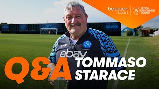 💙 SSC NAPOLI QampA CON TOMMASO STARACE Presented by BetssonSport [upl. by Fredi]