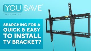 TV Wall Bracket Installation Guide For 32quot to 70quot TVs  The Yousave Accessories Wall Mount Tutorial [upl. by Callie330]