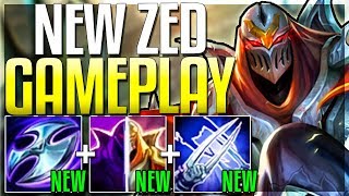 NEW ZED UPDATE IS HERE IS HE FINALLY OP Season 9 Zed Rework Gameplay  League of Legends [upl. by Mord550]