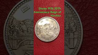 Japan 100Yen 50Th Anniversary cupronickel coin Showa 1976 [upl. by Oinimreh]