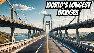 Top 5 LONGEST Bridges In The WORLD world facts travel trending best viral [upl. by Cj]