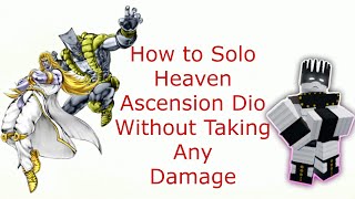 YBA How to beat Heaven Ascension Dio without taking any damage [upl. by Queston]