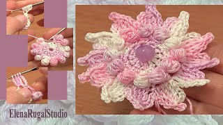 How to Crochet Flowers Free Patterns [upl. by Johnnie]