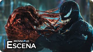 Venom se come a Carnage 2021 Venom 2 Carnage Liberado Latino Escena  Venom vs Carnage [upl. by Ciredec]