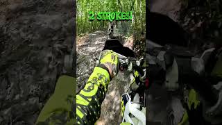 2 stroke dirt bike trail riding  Husqvarna TE150  Kawasaki kx250  AOAA [upl. by Rimidalv926]