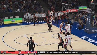 Portland Trail Blazers vs Detroit Pistons NBA2K24 Gameplay PS5 Part 1 [upl. by Yared]