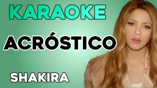 Shakira  Acróstico KARAOKE [upl. by Genaro72]