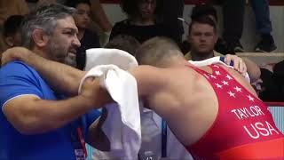 DTaylor vs Sadulaev A World championship 92 kg 2024 Tirana [upl. by Alaikim]