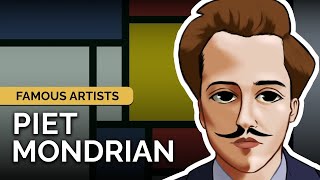 Understanding the Abstract Art of PIET MONDRIAN Artist Bio amp Speedpaint [upl. by Atteiluj188]