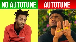 Aminé Caroline  AUTOTUNE VS NO AUTOTUNE Genius [upl. by Ilarin454]