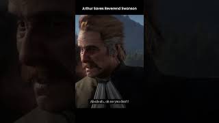 Arthur Saves Reverend Swanson From The Train  RDR2 rdr2 reddeadredemption2 arthurmorgan shorts [upl. by Henrique32]