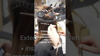 Extensiones de Weft  Cortina extensionesdecabello extensiones weftextensions wefthair hair [upl. by Mungovan758]