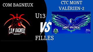 COM BAGNEUX vs MONTVALERIEN U13F [upl. by Eimilb]