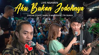 AKU BUKAN JODOHNYA  TRI SUAKA LIVE NGAMEN ZINIDIN ZIDAN NABILA MAHARANI TRI SUAKA [upl. by Aciretehs]