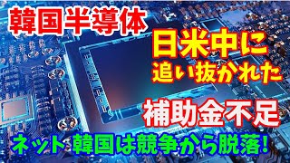 韓国半導体、日米中に追い抜かれた、その原因は？補助金不足…ネット「これから韓国は競争から脱落」！2024／10／12 [upl. by Feinstein]