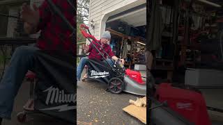 Milwaukee Mower Unboxing and First Mow [upl. by Bithia]