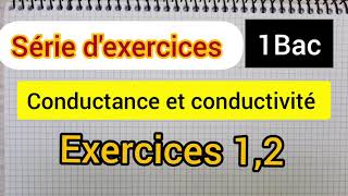 1BAC Biof  Conductance Conductivité  Exercice  Correction  avec Prof Noureddine [upl. by Airamas]