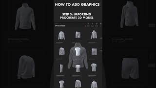 Procreate Tutorial 3D Streetwear Pack  3D clothing design mockup procreate 3dclothes procreate3D [upl. by Enilrae]