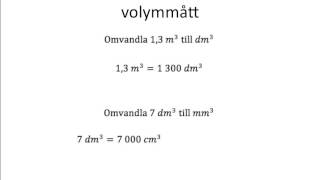 Att omvandla mellan olika volymmått [upl. by Akcirred848]